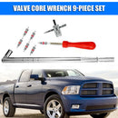 9pcs/set Valve Cores+Core Remover+Stem Puller+4 Way Tool for Car Bicycle