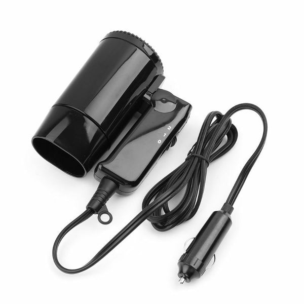 12V Car-styling Portable Hair Dryer Hot & Cold Folding Blower Window Defroster