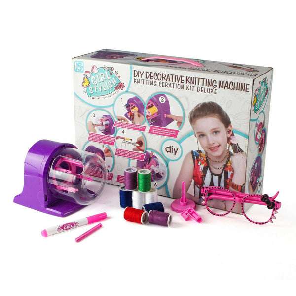 Knitting Kit Machine, Electreic Weaver Loom Tread Rope Knitting RotatingMachine