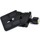 Aluminum 50mm Camera QR Quick Release Plate Clamp fr Ball Head Monopod Tripod Hf