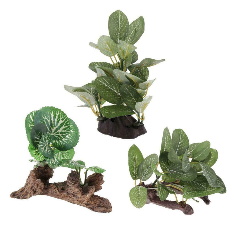 6x Reptile Plant Terrarium Plant Reptile Hiding Plant   Turtle Habitat