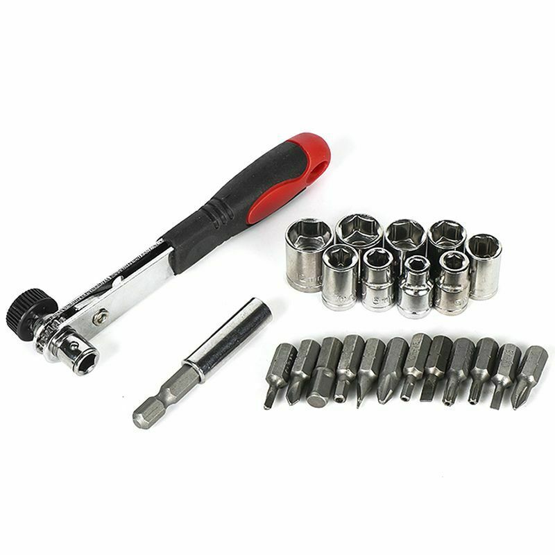 Small Size 23 Pcs Multi-Function Precision Ratchet Wrench Set Motorcycle Re Z3B1