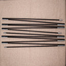 2pcs 6 Sections Camping Tent Pole Glass Fibre Spare Replacement 7mm Tent Rod