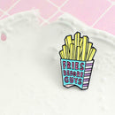 Creative French Fries Pin Brooches Milk Enamel Badge Jewelry Gift (Style 2) A
