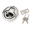 Convenient Boat Deck Hatch 1/2" Door White Plastic 2" Flush Pull Slam Latch