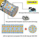 2* Error Free No Hyper Flash Amber Bau15s 7507 PY21W LED Turn Signal Light Bulbs