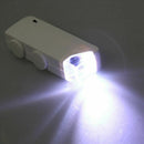 New Handheld 160X-200X Zoom LENS LED Lighted Pocket Microscope Magnifier Lo