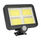 IP65 Solar Wall Light Remote Control Motion Sensor Outdoor Lamp (128LED) A#S