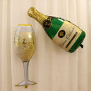 2pcs/lot new champagne cup beer Bottle balloons aluminium foil balloon