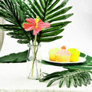 24 Pcs Tropical Palm Leaves Luau Party Decoration Artificial Simulation Tro