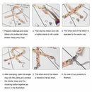 680 PCS 6 Size 4 Color Ribbon Ends Bracelet Bookmark Pinch Crimp Clamp End  T1R2