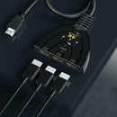 HW-4K301X 3 Port Mini HDMI Splitter 3 in 1 out 4K Adapter Switcher Cable