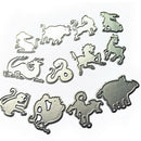 Chinese Zodiac cutting dies stencil scrapbook album paper embossing craft JC%x