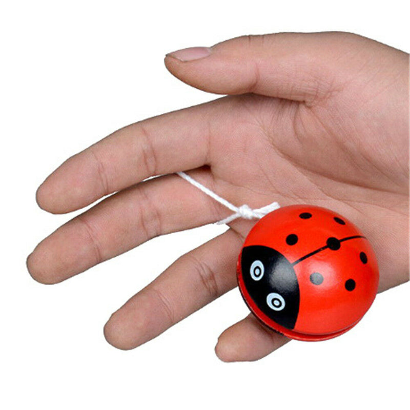Yoyo Classic Toys Insect Bug Ladybug YoYo Ball Kids Creative Wooden Gift ME