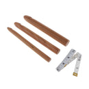 3pcs Wood Chunky Crochet Hook With Measuring Tape15 20 25mm Knitting Needles