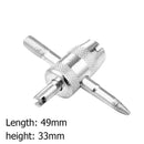 4 Way 4 in 1 Car Truck Valve Stem Core Remover Tyre Repair Tool Tire Screwdriver