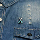 Fashion Creative Women Costume Brooches Scissors Pattern Pin Casual Jewelry