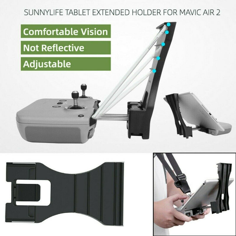 Drone Transmitter Tablet Holder Tablet Extended Bracket Clip for DJI Mavic Air 2