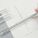 15cm Transparent Straight Ruler Students Stationery Simple Triangular Rulers: Gw
