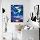 5D DIY Full Drill Diamond Painting Starry Sky Dolphin Cross Stitch Craft