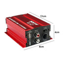 Power LED Indicator Motorcycle 2 Channel Car Amplifier Subwoofer Stereo Audio