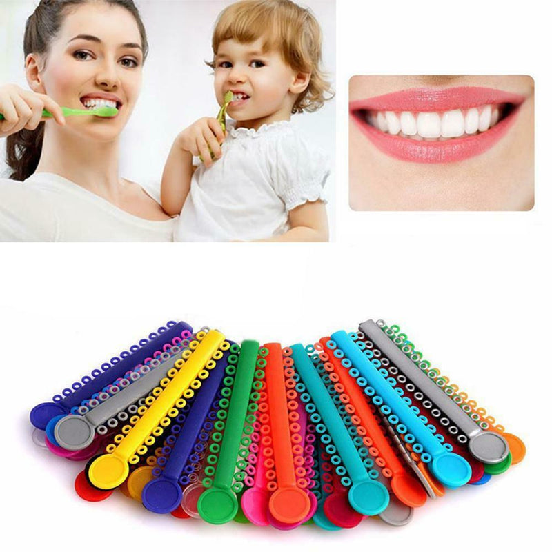 40pcs Dental Elastomeric Ligature Ties Orthodontics Elastic Rubber Bands A