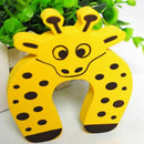 C-Shaped Foam Door Guard Anti-Slam Animals 4 Pack L5I9