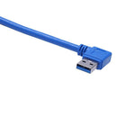 USB 3.0 Right Angle Male to USB 3.0 Female Extension Cable 1 FT S9E5