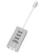USB Typc C to 3 port USB 2.0 hub splitter TF card SD card Reader gray