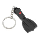 Novelty Mini Diving Fins Key Chain Holder Dive Flipper Keyring Bag Tag Black