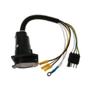 4 Way Flat to 7 Way Round Car Trailer Wiring Adapter Connector Plug Converter