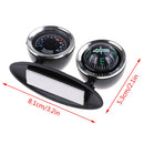2 in 1Guide Ball Car Compass Thermometer Car Ornaments Direction Dashboard BalFT