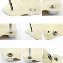 Set of 11Die Punch Tool Snap Rivet Setter Base Kit For DIY Leather Craft Tools