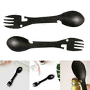 1pcs Stainless Steel Multi-Tool Spoon Fork Bottle Opener Outdoor Survival T T7S9
