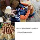 Pure Hand-Woven Wheat Straw Fan Old Man Summer Natural Hand Fan Environment