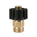 2 x Durable Brass Garden Hose Quick Connector M22M x M22F Set Quick Connector