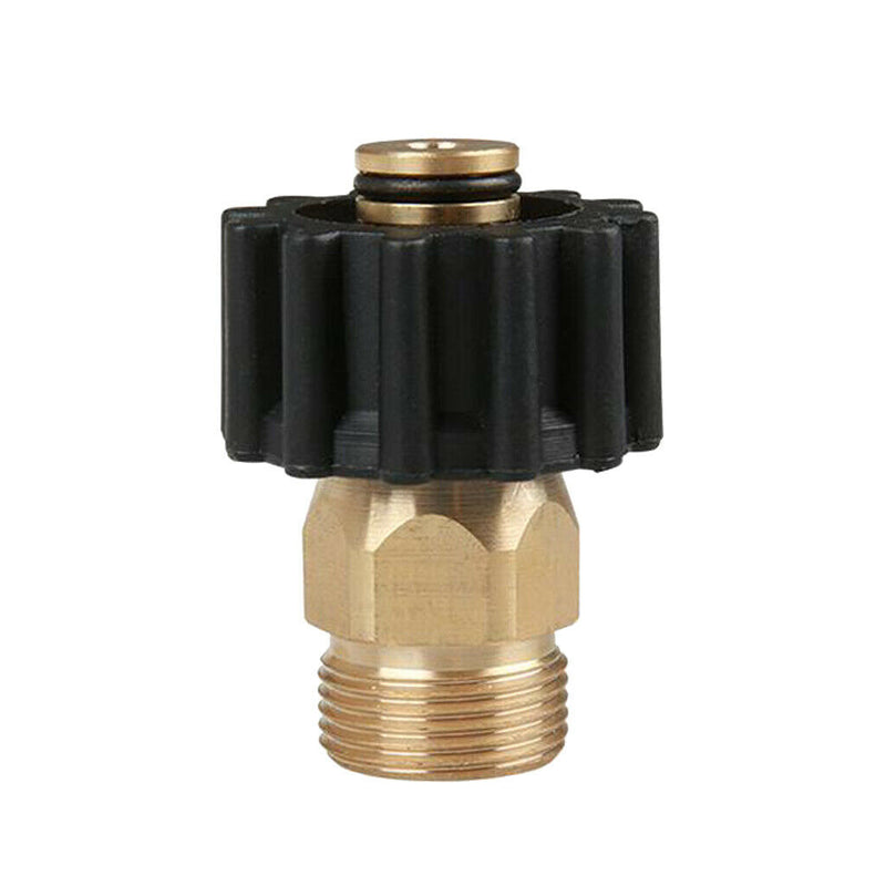 2 x Durable Brass Garden Hose Quick Connector M22M x M22F Set Quick Connector