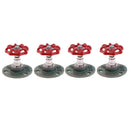 4Pieces Industrial Rustic Wall Mounted Hand Wheel Hook Coat Hat Clothes Hook