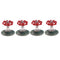 4Pieces Industrial Rustic Wall Mounted Hand Wheel Hook Coat Hat Clothes Hook
