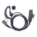 2 Pin G Shape Ear Piece Headphone w/ Micophone Fit for BaoFeng 2-Way Radio