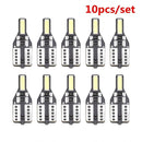 10PCS T10 501 194 W5W 7020SMD LED Car CANBUS Error Free Wedge Light Bulb White