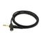 4.9ft Black Durable PVC 6.35mm to 3.5mm Male Female Audio Line Connector
