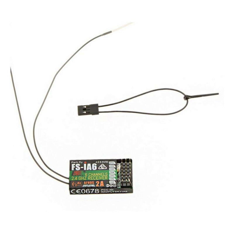 Flysky FS-iA6 2.4G 6CH Receiver AFHDS 2A For RC Fixed-wing Aircraft Glider
