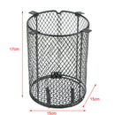 2Pcs Reptile Tank Heating Lamp Anti Hot Net Stainless Steel Light Lampshade