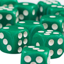 Lot 50x 12mm Opaque Six Sided Spot Dice Games D6 for D&D RPG Gaming Green