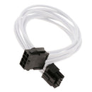 PC 8-pin(4+4pin) CPU Sleeved Extender Cable Power Extension Wire White (30cm)