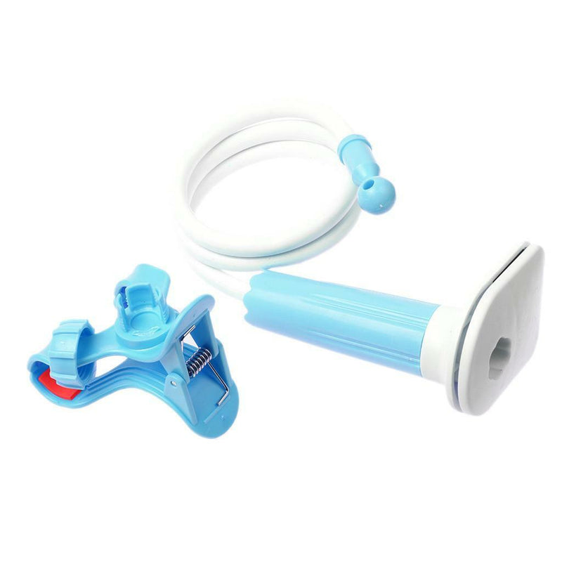 Univers Flexible Lazy Bracket Mobile Phone Stand Holder Car Bed Desk Blue