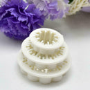3Pcs/Set Carnation Flower Mold Fondant Sugarcraft Paste Tools Mold Decor V5Z8