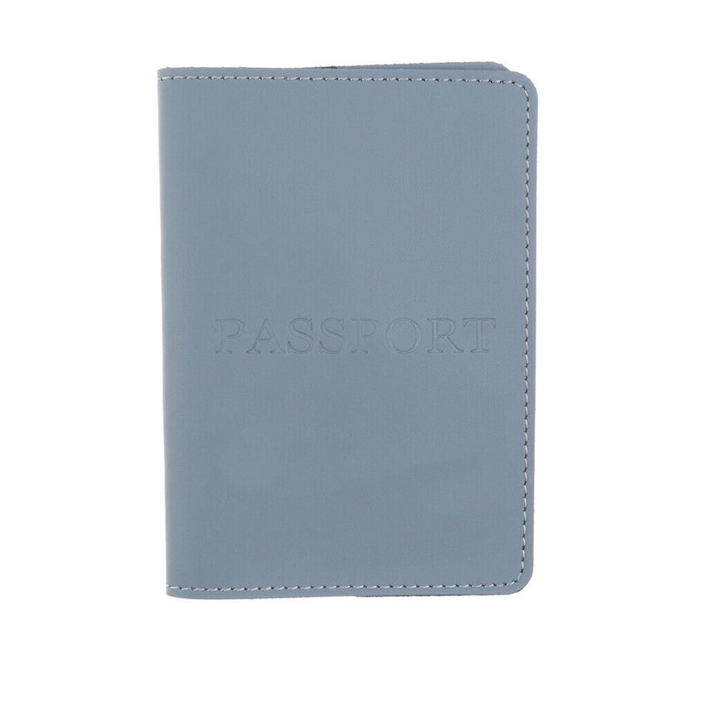 2018 Travel Passport Credit ID Card Cash Wallet Purse Holder Protector Case Blue