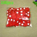 100 Pcs/Lot Mini Wooden-Red Love Heart Sponge Stickers Del Fridge/Wall We YYT